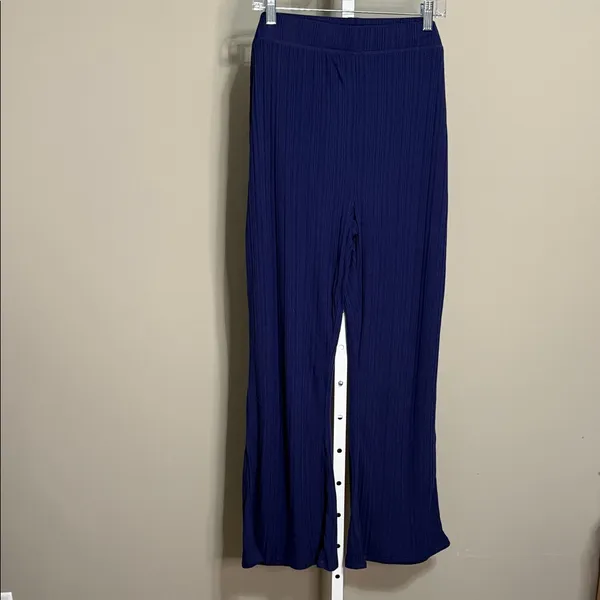 Sunday Brunch 2X NWT Rib Knit Lounge Set Deep Blue Soft‎ Comfy Cozy Chic - Image 8