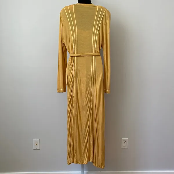 La Perla 2 Luxury Silk Nightgown & Robe Set Lace Halter Maxi Lingerie Italy - Image 11