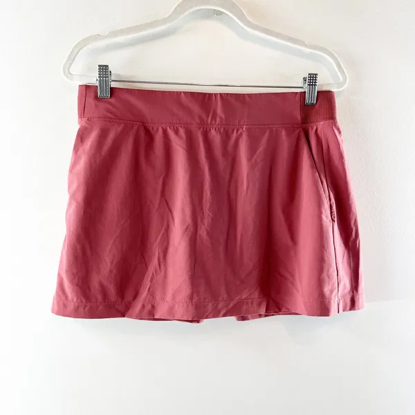 Athleta Brooklyn Pull On Tennis Golf Mid Rise 13.5" Mini Skort Skirt Red Rock 10 - Image 3