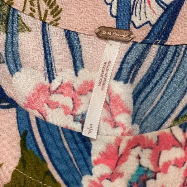 Free People This Sweet Love Floral Top - Pink - Small - Image 13