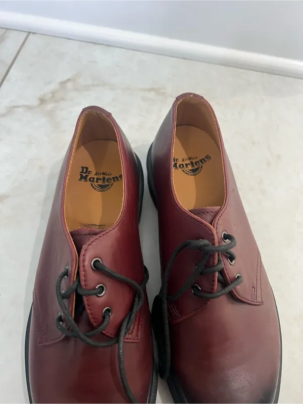 Dr. Martens Cherry Red 1461 Smooth Leather Oxford Shoes Size 8 US $160 - Image 3