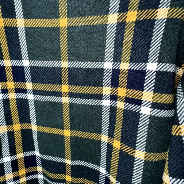 Tahari Womens Size XL Green Yellow Plaid Long Sleeve Mock Neck Sweater - Image 2