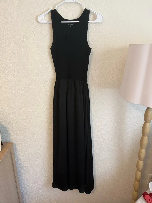 Blu Pepper Mixed Media Knit Midi Dress - Image 3