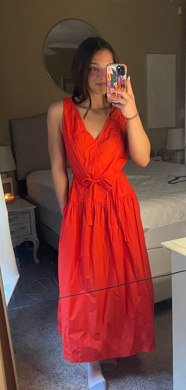 Red Maxi Dress - Image 5