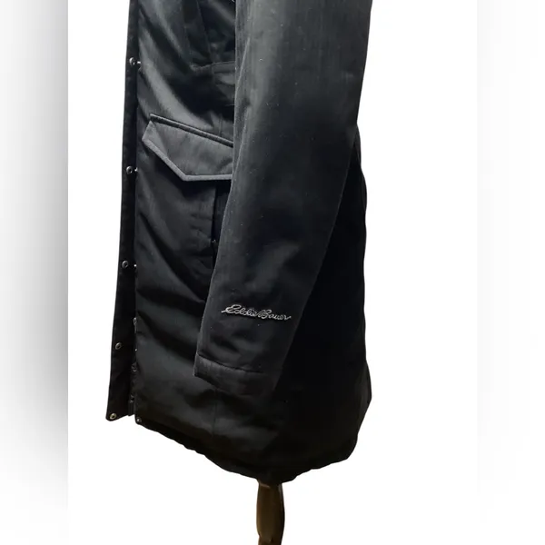 Eddie Bauer Extreme Temp Down filled long stadium coat Black Size Small - Image 7