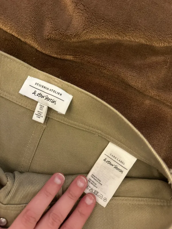 Stockholm Atelier Beige High Waisted Pants - Image 4