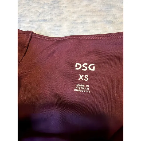DSG Women Burgundy Activate High Rise‎ Full Length Leggings Size XS NWT - Image 2