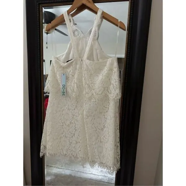 DO+BE White Lace Halter Dress Small NWT Boho Bridal Shower Rehearsal Dinner - Image 8