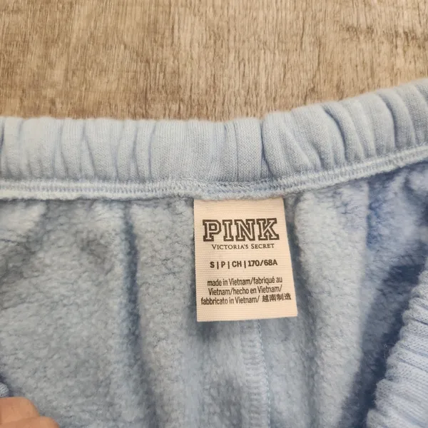 Victoria's Secret PINK Blue Sweatpants Size Small - Image 4