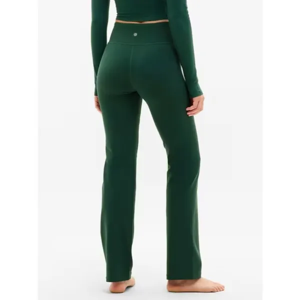 New Athleta S Elation Ultra High Rise Straight Leg Pant Elm Green Small Regular - Image 3