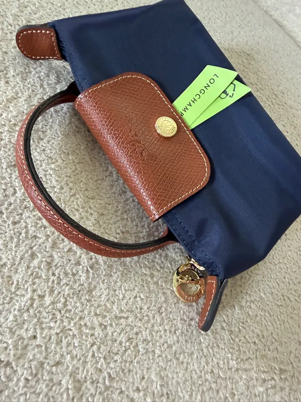 Longchamp Mini Le Pliage Mini Pouch Blue - Image 3