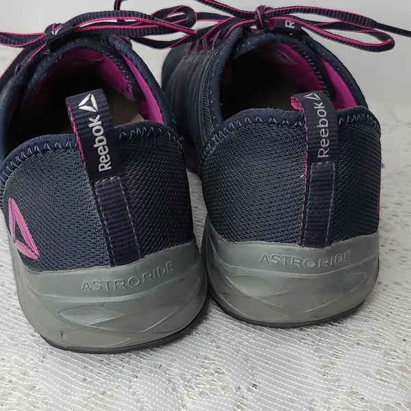 Reebok Ariat Astroride steel toe lace up blue pink work tennis shoes sz 7 - Image 9
