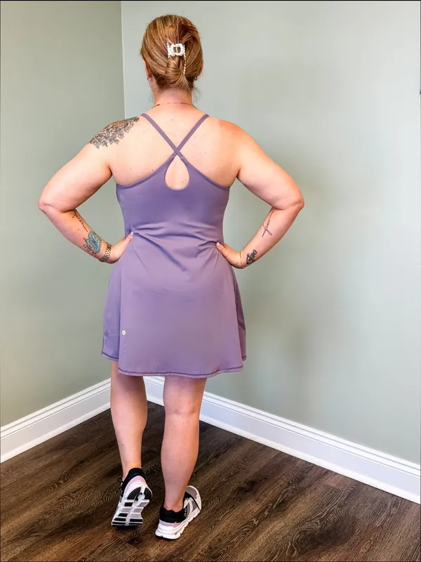 Halara SoftlyZero Plush Easy Peezy Active Dress Light Dusty Purple XL NWT - Image 2