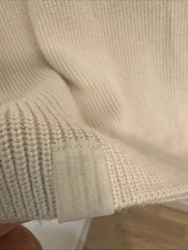 lululemon athletica Cream Crewneck Ribbed Knit Sweater - Image 3