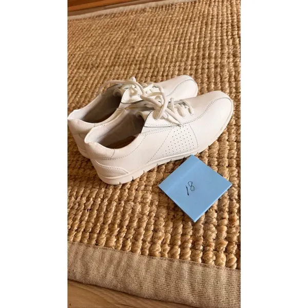 Cobb Hill Cuddlers Dorian Leather Sneakers White Comfort Size 7 - Image 9