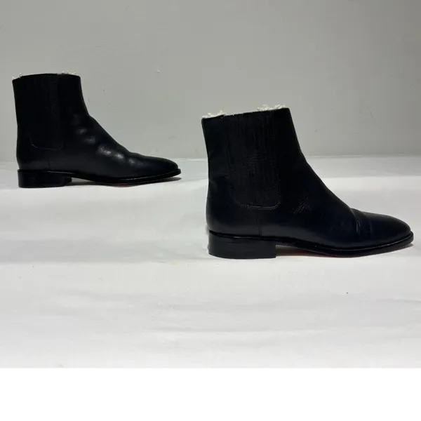 J.Crew Black Lined Ankle Boots  Size 6 - Image 4
