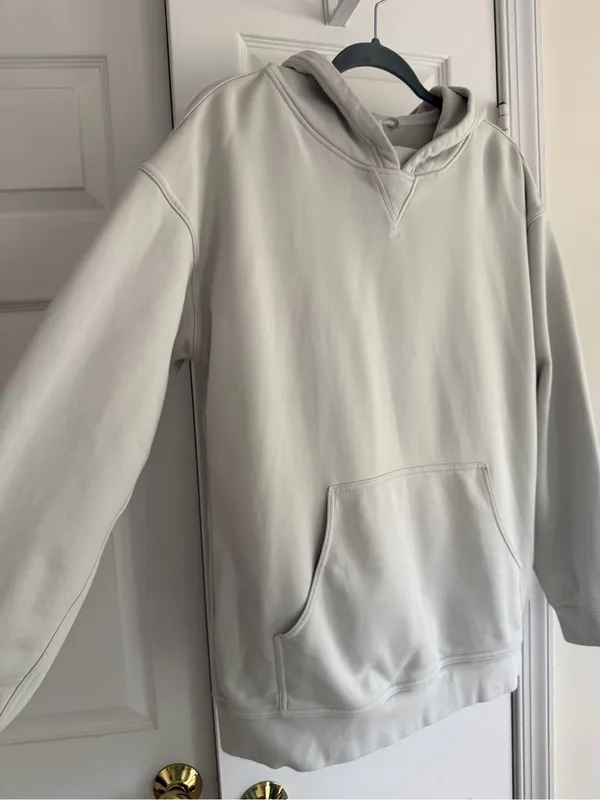 lululemon All Yours Hoodie French Terry 100% Cotton Gray - Size 12 - Image 12