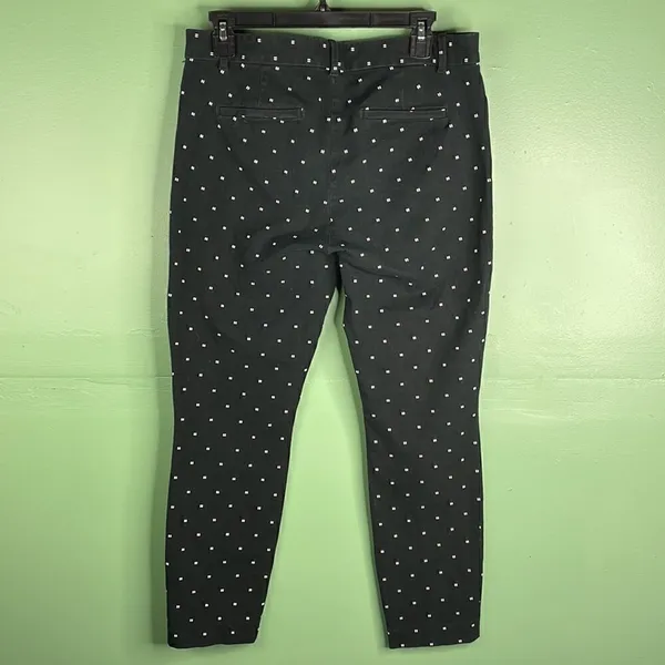 GAP Signature Skinny Ankle Geo Print size 10 Black and White - Image 9