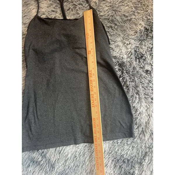 Lululemon Power Y Back Tank Charcoal Grey Size 10 - Image 5