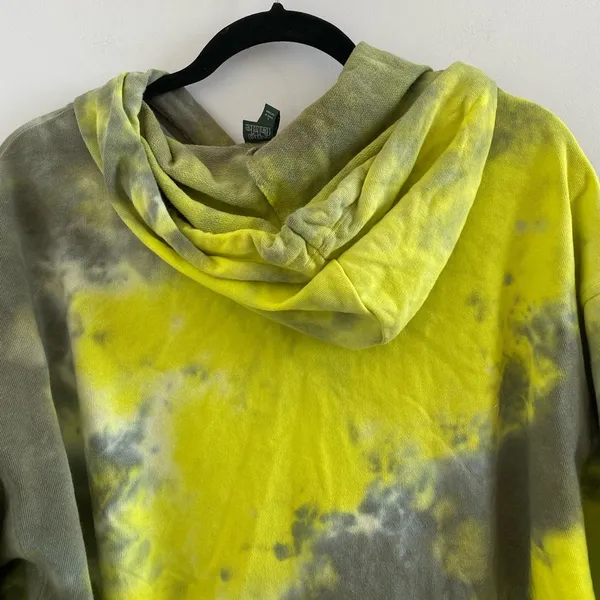 Wild Fable Daybreak Tie-Dye Hoodie In Lime Green & Grey Size L New With Tag - Image 8