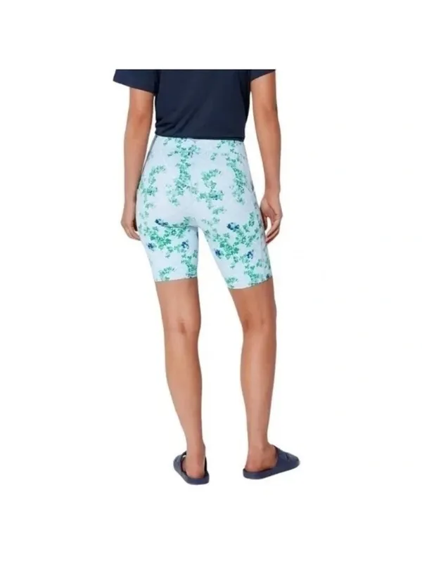 NWT Tuckernuck Light Blue Trellis Compression Biker Shorts 7.5” Women’s Small - Image 14