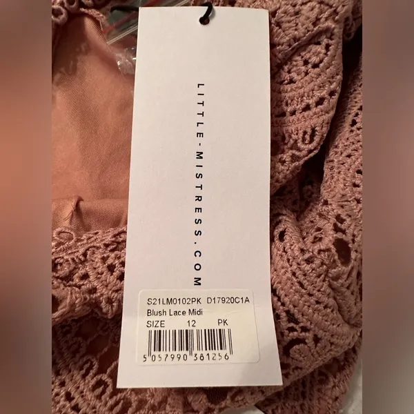 Little Mistress At First Blush Midi Dress - NWT - Size 8 - Image 11