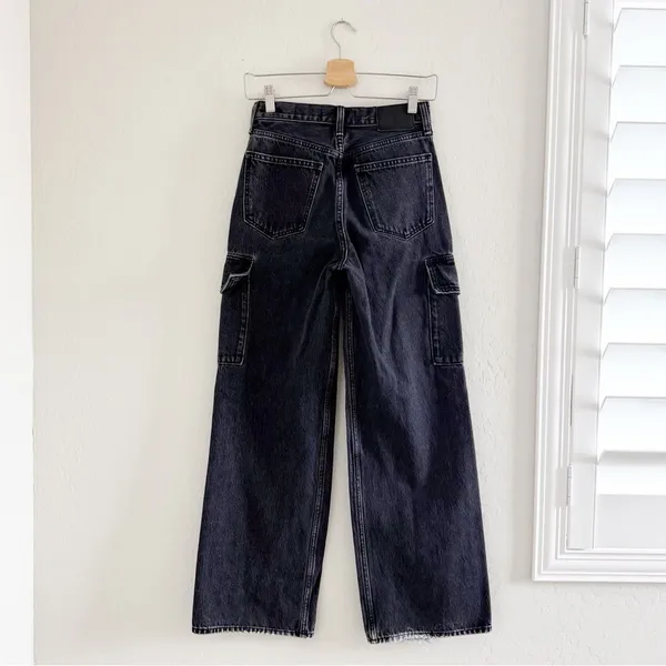 Aritzia Denim Forum The Farrah Hi-rise Cargo Jean Size 24 - Image 4