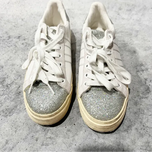 Gola Classics Women's Orchid II Glitter Sneakers White US‎ 6 - Image 6