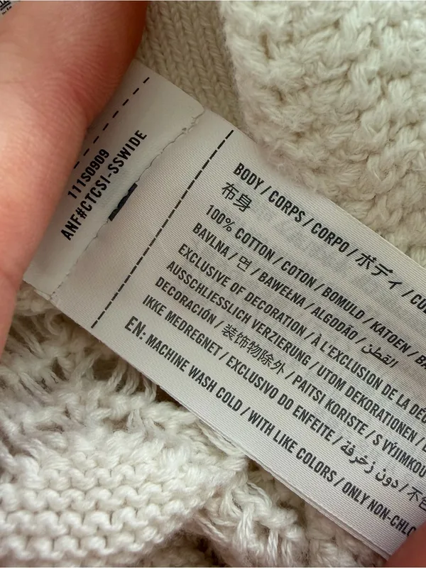 Abercrombie 100% cotton knit pants size medium - Image 4