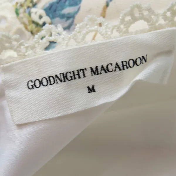 Goodnight Macaroon Dolly Cream Floral Broderie Anglaise Mini Dress Medium - Image 4
