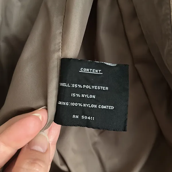 FLEET STREET Vintage Coat Tan and Brown. - Image 4
