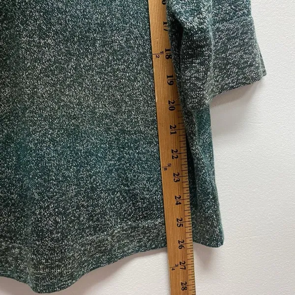 Croft & Barrow Knit Blouse Women 2X Green 3/4 Sleeve Preppy Casual Galaxy Stripe - Image 8