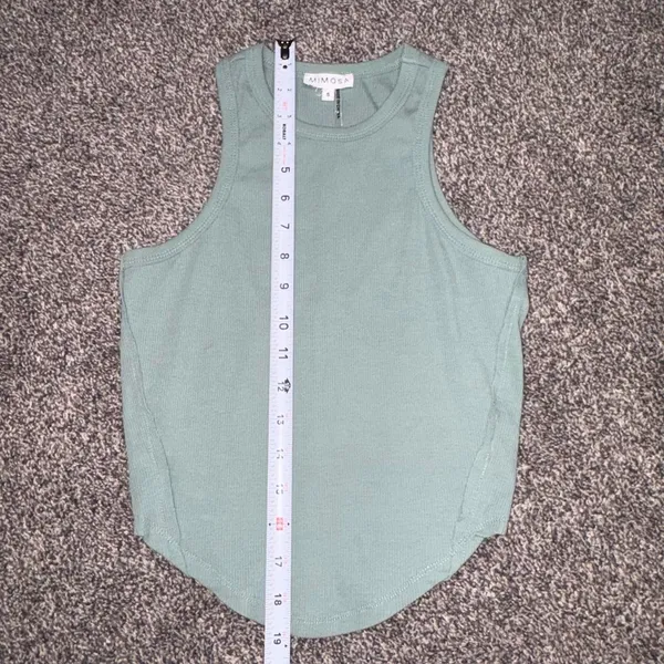 Mimosa green tank top in size S - Image 4