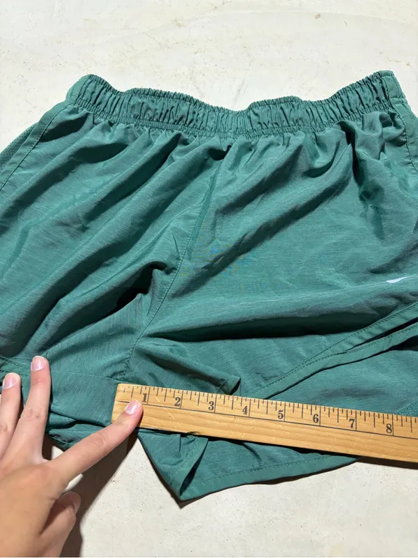 Nike Women's Teal Athletic Running Shorts - Image 6