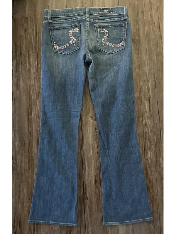 Rock & Republic Y2K Light Wash Bootcut Jeans 28 Embroidered - Image 2