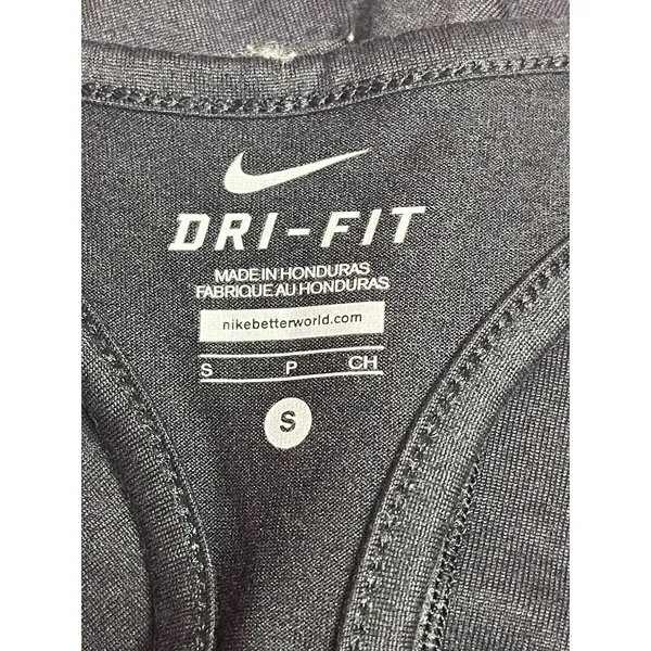 Nike Black‎ Dri-FIT Racerback Tank Top Shirt Small S Athletic Training Bin11 - Image 2