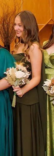Amazon Olive Green Dress - Image 4