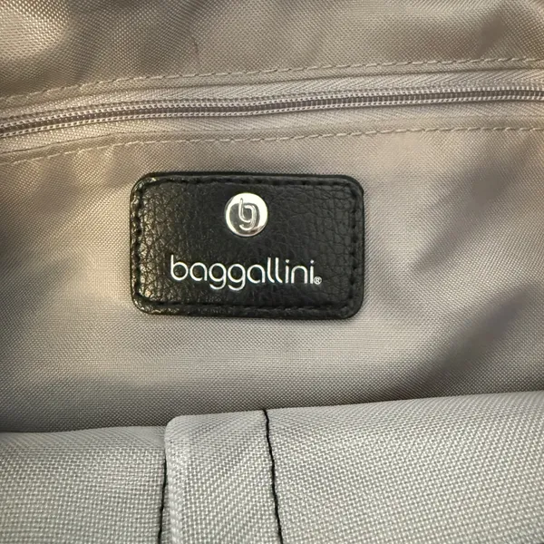 Baggallini Black Nylon Tote Bag Multi-Pocket Travel Shoulder Bag Large Organizer - Image 10