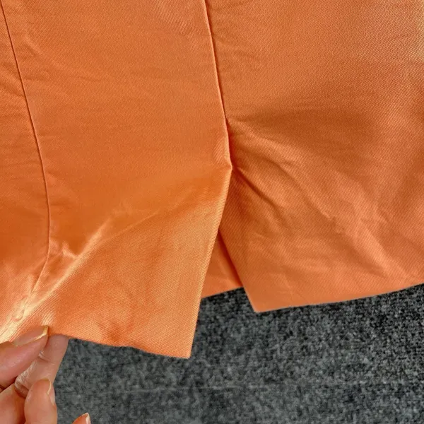 J.Crew Women's Coral Salmon Pink Pencil Skirt Size 8 100% Cotton Retail $75 - Image 9