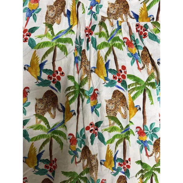 Farm Rio Tropical‎ Paradise One Shoulder Cut Out Midi Dress Women's Size Large - Image 12