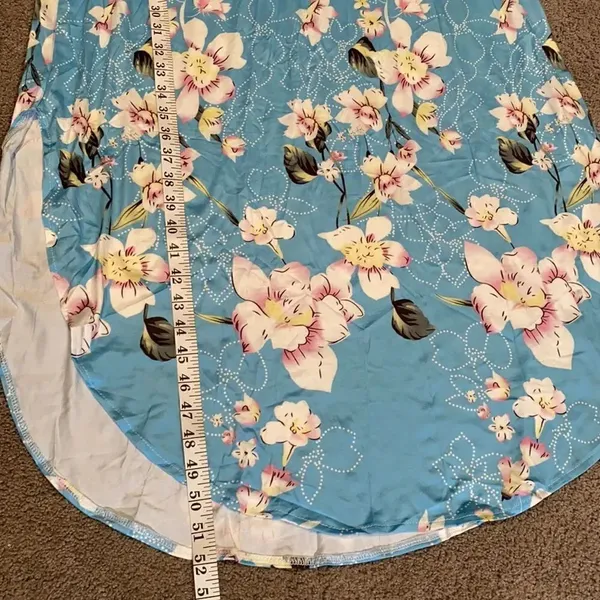 Women’s Casual Long Dress Short Sleeved Floral Print Maxi Large New in Packaging - Image 5