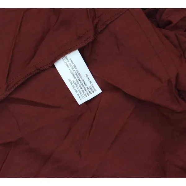 NWT Future Collective Long Sleeve Smocked Midi Shirtdress Burgundy Red XXL - Image 7