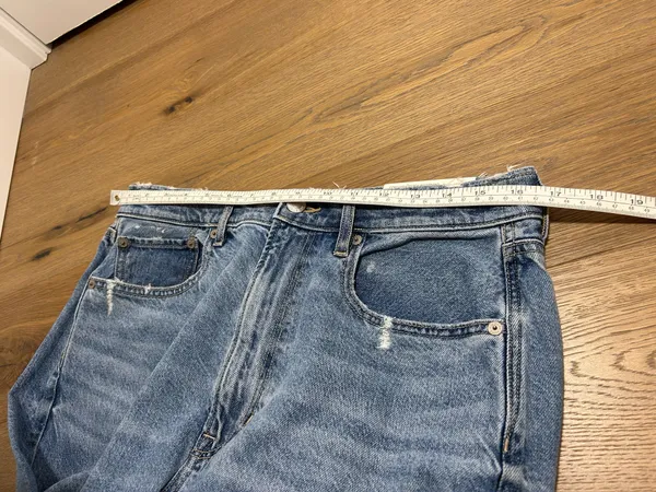 American Eagle Size 12 baggy mom jeans super high rise - Image 14