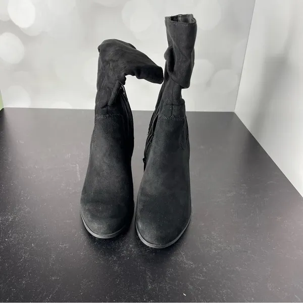 STYLE & CO Women’s Saraa Slouch Mid-Shaft Boots Black Microfiber Sz 5 - Image 3