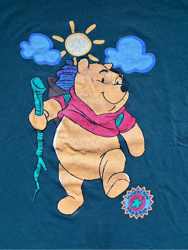 Disney Winnie the Pooh “Hundred Acre Hike-a-thon” Vintage Graphic Tee - Image 2