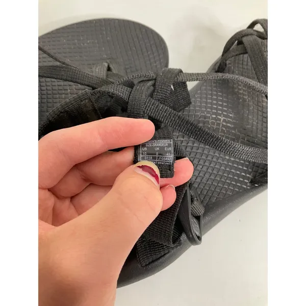 Chacos Z Cloud 2 Womens 10 Black Double Strap Toe‎ Loop Sport Sandals J105492 - Image 8