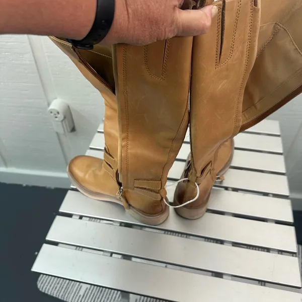 Sam Edelman Tan Boots with Zipper Size 6 NWOT - Image 6