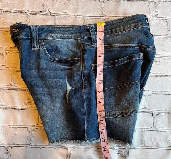 Dickies 11/31 Womens Denim Cut Offs Jean Shorts - Image 5