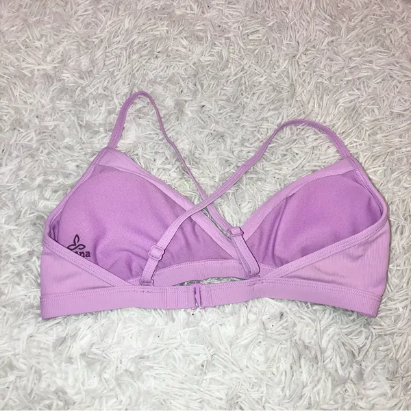 Prana‎ Speckle Rib Knit Bikini Top Violet Mist Purple Size XS - Image 4