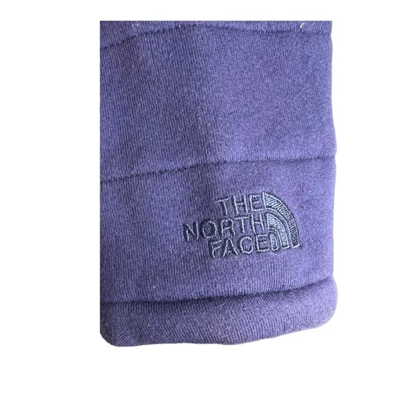 The North Face quilted jacket coat fitted purple osito lined two tone large - Image 3